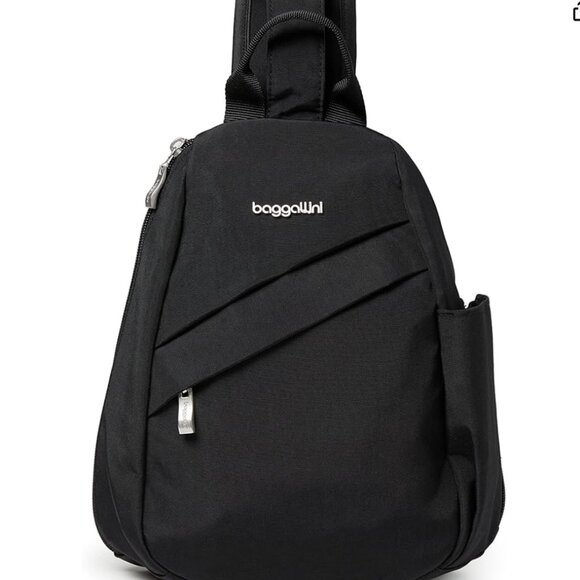 Baggallini Medium Sling Backpack in Black - Picture 5 of 11